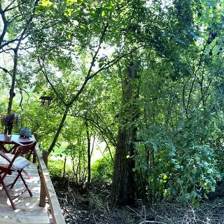 Historischer Zirkuswagen Mit Terrasse Und Blick Ins Grüne Witzenhausen